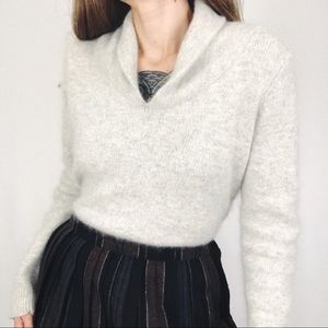 Vintage Angora-Blend Roll Neck Sweater | Size L